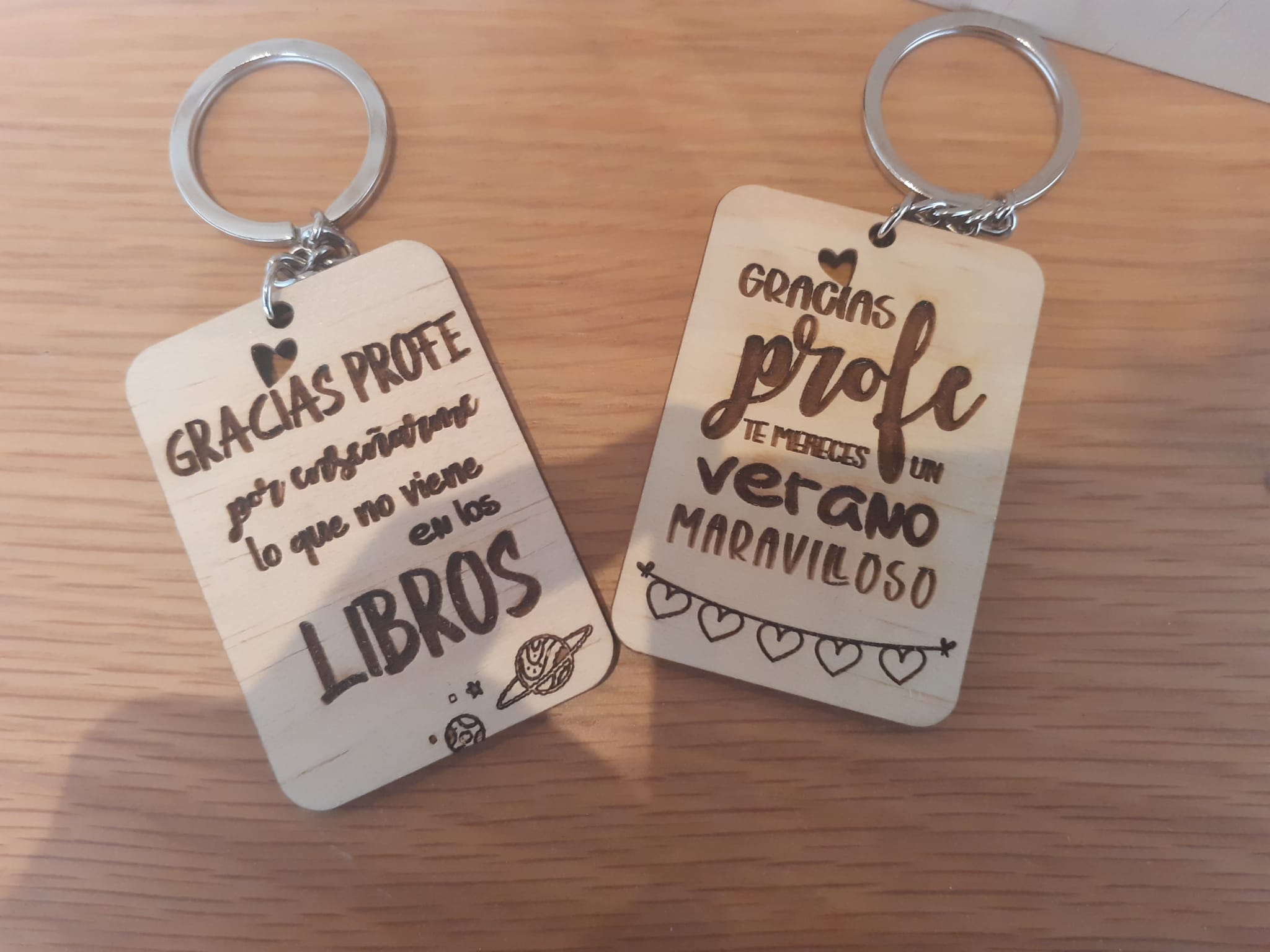 Llaveros con frases